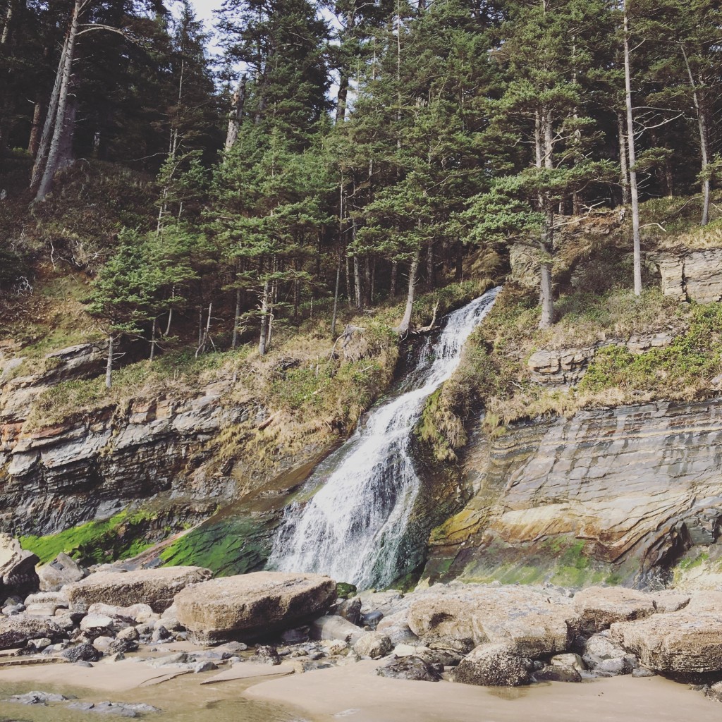 Waterfall near Cape Falcon